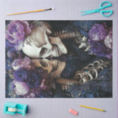 デカップゴシックエレガンススケルトンカップル薄紫 薄葉紙 (クラフト)