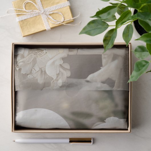 デカップゴシックホワイトガラス骨格結婚対 薄葉紙 (ギフト)