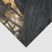 デカップゴシック女性秋のプリントステンドグラス 薄葉紙 (詳細)