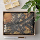 デカップゴシック女性秋のプリントステンドグラス 薄葉紙 (ギフト)