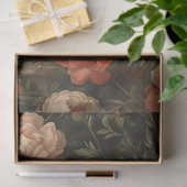 デカップゴシック様式のグレーススケルトンピーチクリームフラワー 薄葉紙 (ギフト)