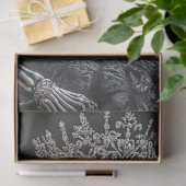 デカップゴシック様式スケルトンクイーンブラックチェア 薄葉紙 (ギフト)