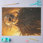 デカップゴシック金属スカルスパイク姿 薄葉紙 (クラフト)