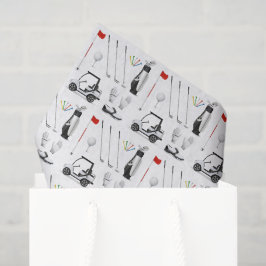 デカップゴルフゴルファーのゴルフ誕生日パーティー 薄葉紙