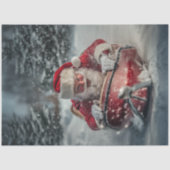 デカップサンタ笑いが山の上に投げ込まれた 薄葉紙 (正面)