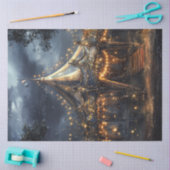 デカップサーカお洒落ス回転木馬テントシーン 薄葉紙 (クラフト)