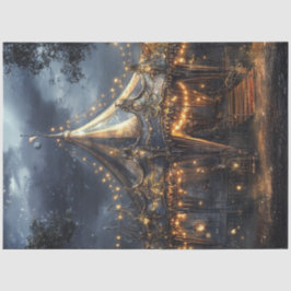 デカップサーカお洒落ス回転木馬テントシーン 薄葉紙