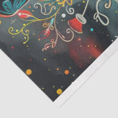 デカップシュガースカル鮮やかカラーメキシコ美術 薄葉紙 (詳細)