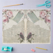 デカップシリーズデザイン23のバラ 薄葉紙 (クラフト)