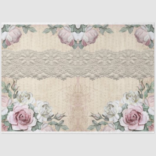 デカップシリーズデザイン27のバラ 薄葉紙 (正面)