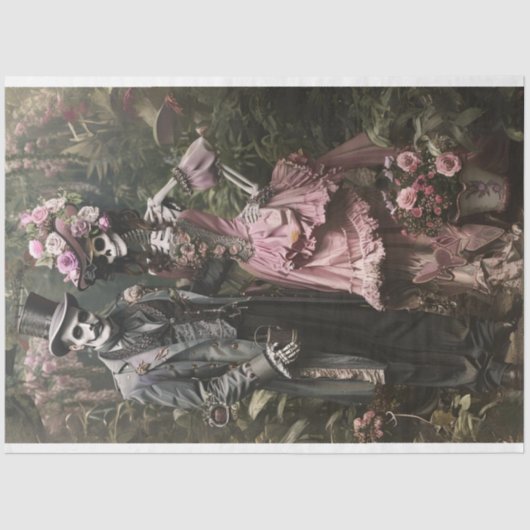 デカップスケルトンビクトリアンカップル 薄葉紙 (正面)