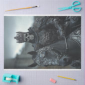 デカップスケルトン王ゴシック様式ブラックシルバーの服装 薄葉紙 (クラフト)