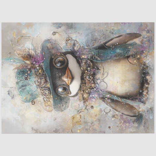 デカップスチームパンク交換性ペンギン 薄葉紙 (正面)