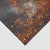 デカップスチーム機関車秋の森と火 薄葉紙 (詳細)