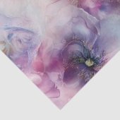 デカップセットの4フローラデザインパステルカラー 薄葉紙 (詳細)