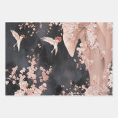 デカップチノワセリーピンク色の色合いとしての包装紙 ラッピングペーパーシート (正面)