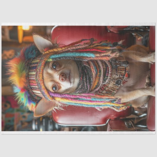 デカップチワお洒落ホアパッチワークのサロン 薄葉紙 (正面)