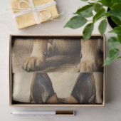 デカップドイツのシェパードのポーズ付けポートレート 薄葉紙 (ギフト)