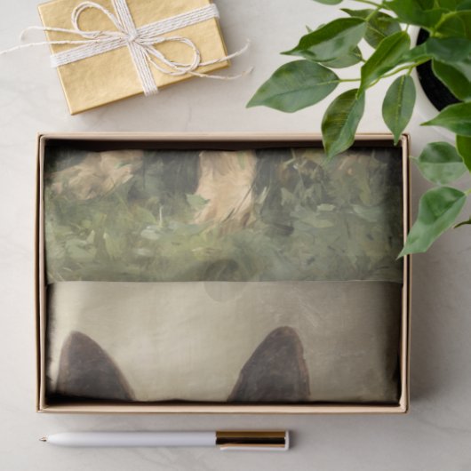 デカップドイツ威厳のあるシェパードのポーズポートレート 薄葉紙 (ギフト)