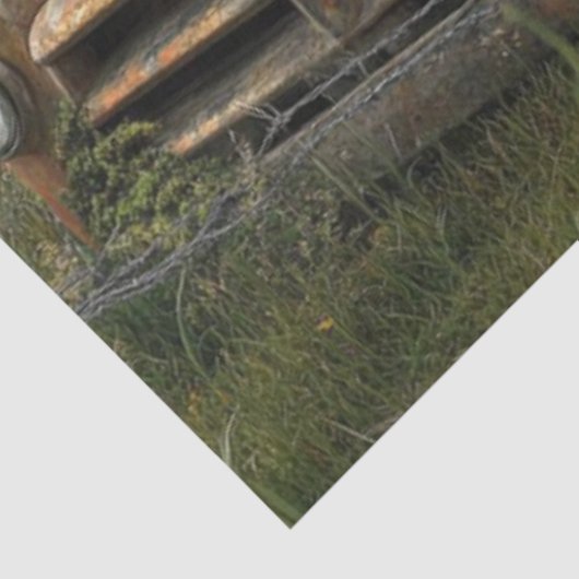 デカップノスタルジックさびたファームトラックフィールドの設定 薄葉紙 (詳細)