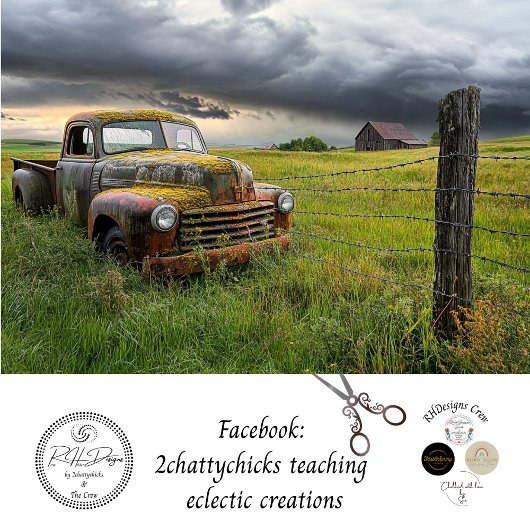 デカップノスタルジックラスティレッドトラックオールドバーン 薄葉紙