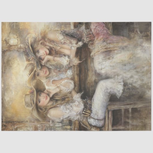 デカップノスタルジックレディースウエスタンサロン 薄葉紙 (正面)