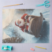 デカップハッお洒落プサンタソリin雪 薄葉紙 (クラフト)