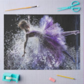 デカップバお洒落レーダンサーのパープル 薄葉紙 (クラフト)