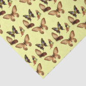 デカップバタフライイエローカスタムティッシュペーパー 薄葉紙 (詳細)