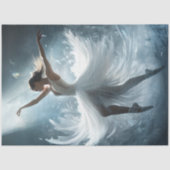 デカップバレエお洒落ダンサーをホワイトで 薄葉紙 (正面)