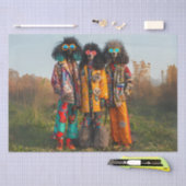 デカップヒッピーお洒落プードルティッシュペーパー 薄葉紙 (クラフト)