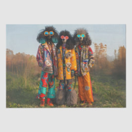 デカップヒッピーお洒落プードルティッシュペーパー 薄葉紙