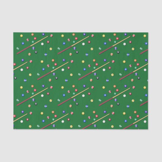 デカップビリヤード誕生日パーティープールキュー 薄葉紙 (正面)