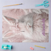 デカップピンクのイースターバニー 薄葉紙 (クラフト)