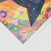 デカップピ鮮やかックイエローブルーキャッツアート 薄葉紙 (詳細)