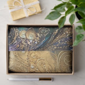 デカップピ鮮やかーコック羽毛モチーフ 薄葉紙 (ギフト)