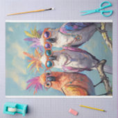 デカップフお洒落ァッショナブルに着飾ったコカトオ 薄葉紙 (クラフト)