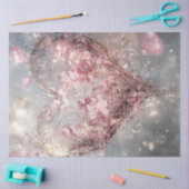 デカップフお洒落ォーティングバレンタインハート 薄葉紙 (クラフト)