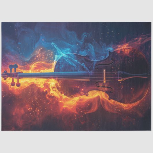 デカップファイア鮮やかバイオリン 薄葉紙 (正面)