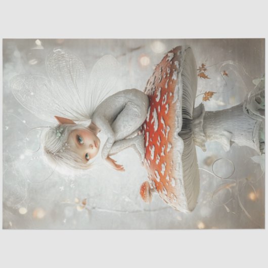 デカップフェアリーお洒落レッドキノコの翼 薄葉紙 (正面)