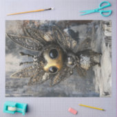 デカップフェイお洒落アリーの生き物の複雑な翼 薄葉紙 (クラフト)