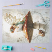 デカップフェイお洒落アリー赤いキノコのアートワーク 薄葉紙 (クラフト)