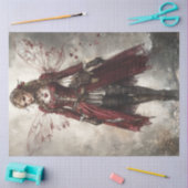 デカップフェイビクトリアンアリーの複雑なレースの翼 薄葉紙 (クラフト)