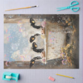 デカップフュウバブルバスアンティークバスタブ 薄葉紙 (クラフト)