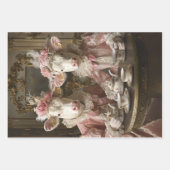 デカップフュスお洒落ヴィンテージ牛 ラッピングペーパーシート (正面2)