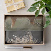 デカップフワフワの明るいオレンジ色の鳥 薄葉紙 (ギフト)