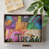 デカップフ鮮やかァッショナブル女性レインボーカラー 薄葉紙 (ギフト)