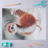 デカップフ鮮やかァッフお洒落クリスマスバード 薄葉紙 (クラフト)