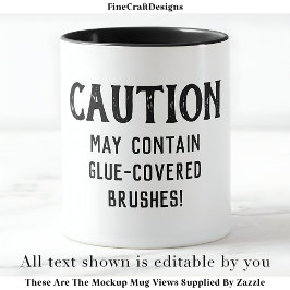 デカップブラシカスタム引用文BW04おもしろい Craft マグカップ
