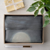 デカップブラックホース暗い月明かりの海シーン 薄葉紙 (ギフト)